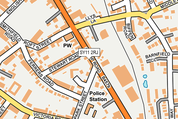 SY11 2RJ map - OS OpenMap – Local (Ordnance Survey) SY11 2RJ map - OS OpenMap – Local (Ordnance Survey)