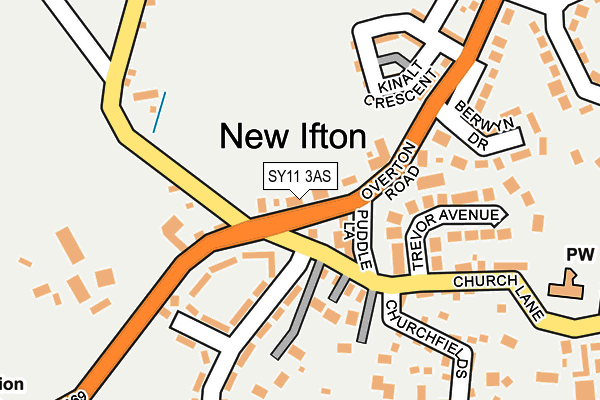 SY11 3AS map - OS OpenMap – Local (Ordnance Survey) SY11 3AS map - OS OpenMap – Local (Ordnance Survey)