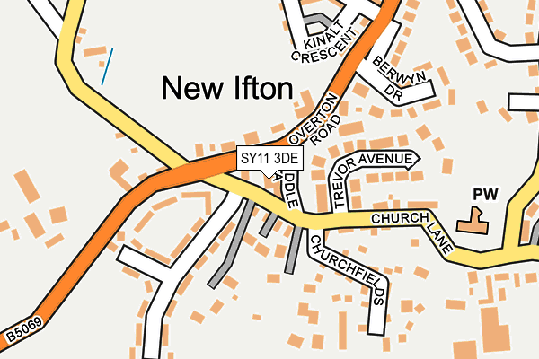 SY11 3DE map - OS OpenMap – Local (Ordnance Survey) SY11 3DE map - OS OpenMap – Local (Ordnance Survey)