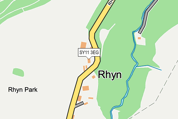 SY11 3EG map - OS OpenMap – Local (Ordnance Survey) SY11 3EG map - OS OpenMap – Local (Ordnance Survey)