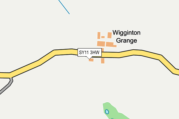 SY11 3HW map - OS OpenMap – Local (Ordnance Survey) SY11 3HW map - OS OpenMap – Local (Ordnance Survey)