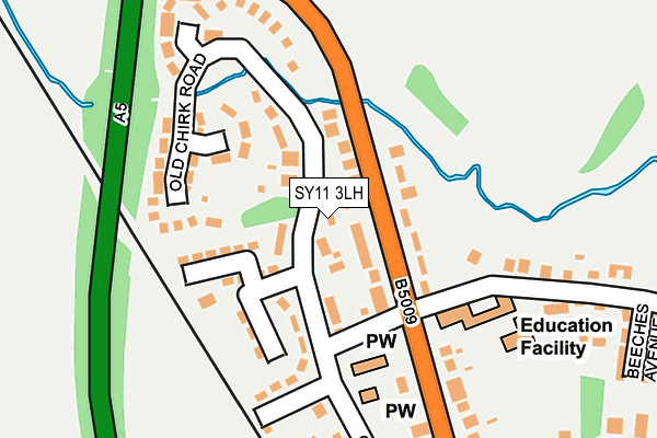 SY11 3LH map - OS OpenMap – Local (Ordnance Survey) SY11 3LH map - OS OpenMap – Local (Ordnance Survey)