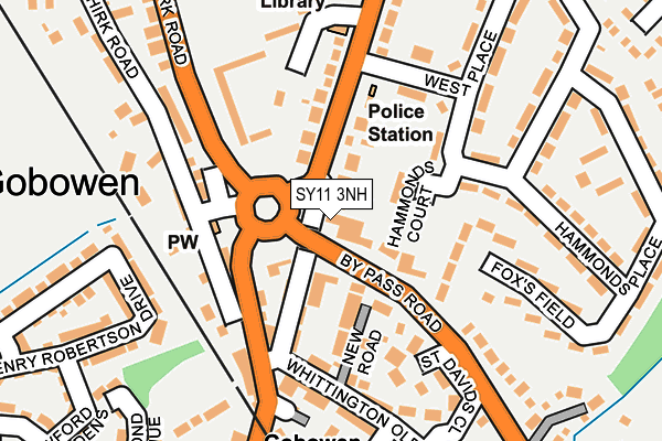 SY11 3NH map - OS OpenMap – Local (Ordnance Survey) SY11 3NH map - OS OpenMap – Local (Ordnance Survey)