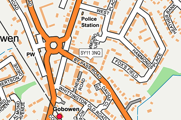 SY11 3NQ map - OS OpenMap – Local (Ordnance Survey) SY11 3NQ map - OS OpenMap – Local (Ordnance Survey)