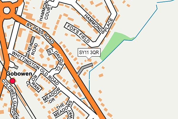 SY11 3QR map - OS OpenMap – Local (Ordnance Survey) SY11 3QR map - OS OpenMap – Local (Ordnance Survey)