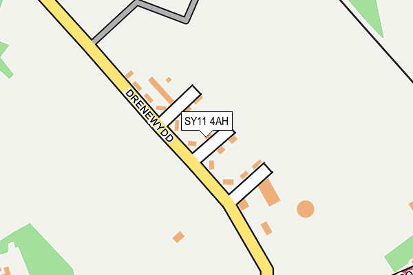 SY11 4AH map - OS OpenMap – Local (Ordnance Survey)