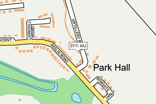 SY11 4AJ map - OS OpenMap – Local (Ordnance Survey)
