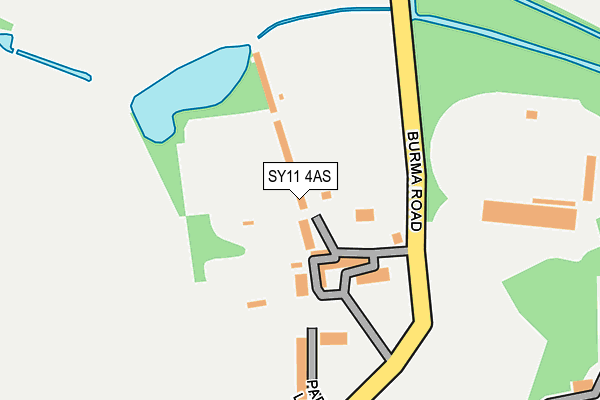 SY11 4AS map - OS OpenMap – Local (Ordnance Survey) SY11 4AS map - OS OpenMap – Local (Ordnance Survey)