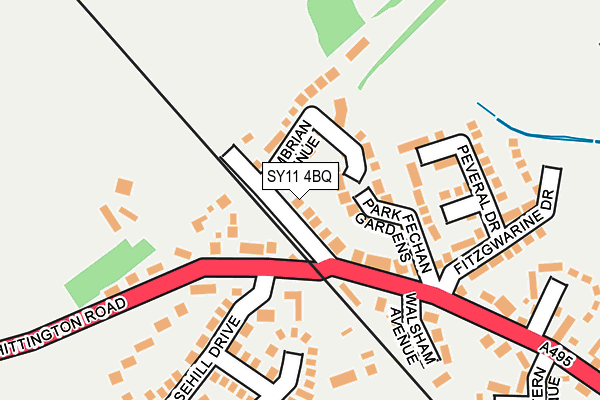 SY11 4BQ map - OS OpenMap – Local (Ordnance Survey) SY11 4BQ map - OS OpenMap – Local (Ordnance Survey)