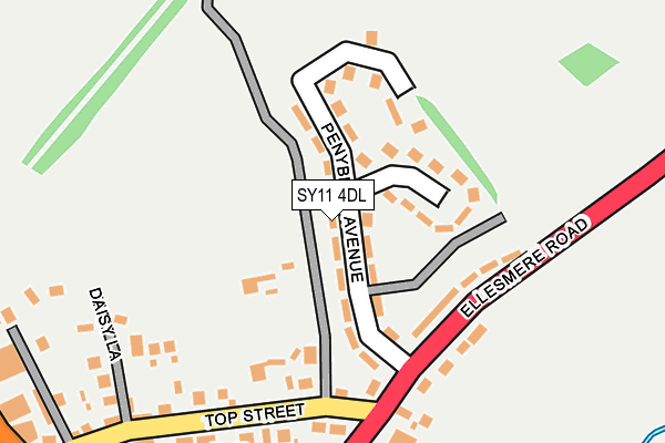 SY11 4DL map - OS OpenMap – Local (Ordnance Survey)