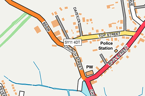 SY11 4DT map - OS OpenMap – Local (Ordnance Survey) SY11 4DT map - OS OpenMap – Local (Ordnance Survey)