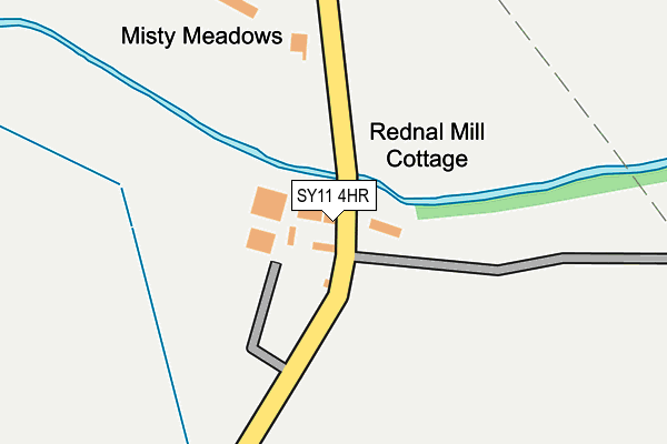 SY11 4HR map - OS OpenMap – Local (Ordnance Survey) SY11 4HR map - OS OpenMap – Local (Ordnance Survey)