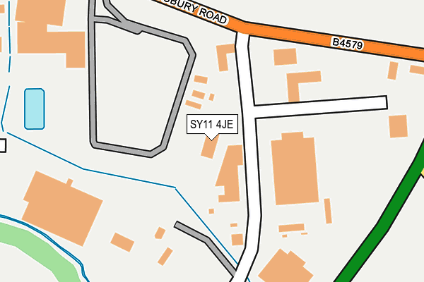 SY11 4JE map - OS OpenMap – Local (Ordnance Survey) SY11 4JE map - OS OpenMap – Local (Ordnance Survey)