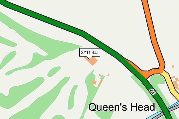 SY11 4JJ map - OS OpenMap – Local (Ordnance Survey) SY11 4JJ map - OS OpenMap – Local (Ordnance Survey)