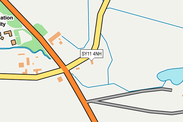 SY11 4NH map - OS OpenMap – Local (Ordnance Survey) SY11 4NH map - OS OpenMap – Local (Ordnance Survey)