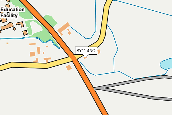 SY11 4NQ map - OS OpenMap – Local (Ordnance Survey) SY11 4NQ map - OS OpenMap – Local (Ordnance Survey)