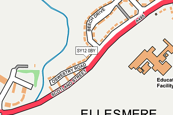 SY12 0BY map - OS OpenMap – Local (Ordnance Survey) SY12 0BY map - OS OpenMap – Local (Ordnance Survey)