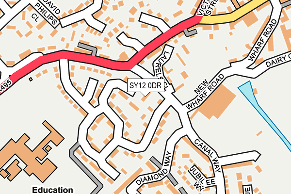 SY12 0DR map - OS OpenMap – Local (Ordnance Survey) SY12 0DR map - OS OpenMap – Local (Ordnance Survey)