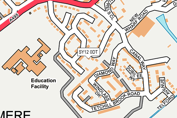 SY12 0DT map - OS OpenMap – Local (Ordnance Survey) SY12 0DT map - OS OpenMap – Local (Ordnance Survey)
