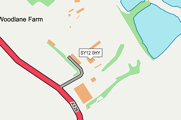 SY12 0HY map - OS OpenMap – Local (Ordnance Survey) SY12 0HY map - OS OpenMap – Local (Ordnance Survey)