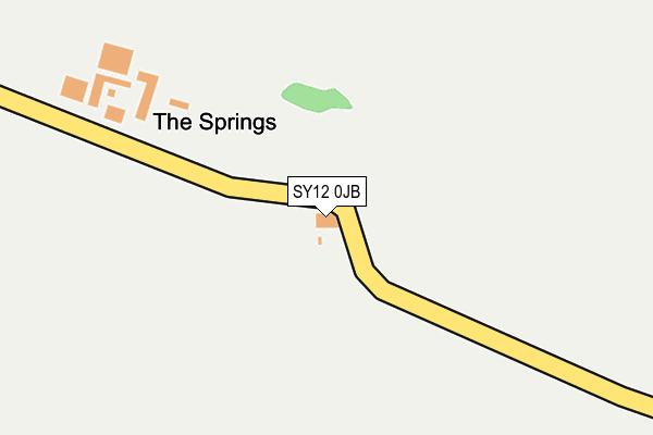 SY12 0JB map - OS OpenMap – Local (Ordnance Survey) SY12 0JB map - OS OpenMap – Local (Ordnance Survey)