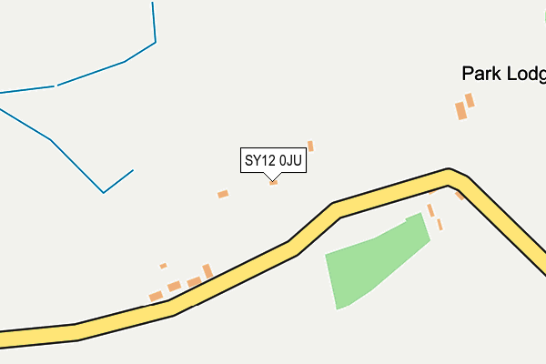SY12 0JU map - OS OpenMap – Local (Ordnance Survey) SY12 0JU map - OS OpenMap – Local (Ordnance Survey)