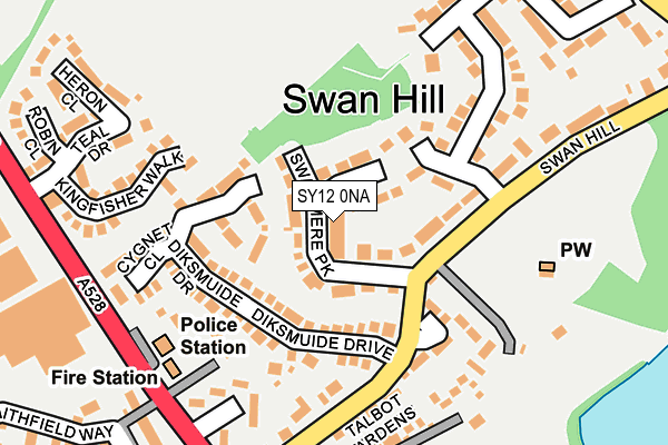 SY12 0NA map - OS OpenMap – Local (Ordnance Survey) SY12 0NA map - OS OpenMap – Local (Ordnance Survey)