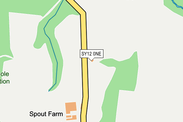 SY12 0NE map - OS OpenMap – Local (Ordnance Survey) SY12 0NE map - OS OpenMap – Local (Ordnance Survey)