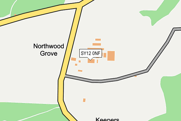 SY12 0NF map - OS OpenMap – Local (Ordnance Survey) SY12 0NF map - OS OpenMap – Local (Ordnance Survey)