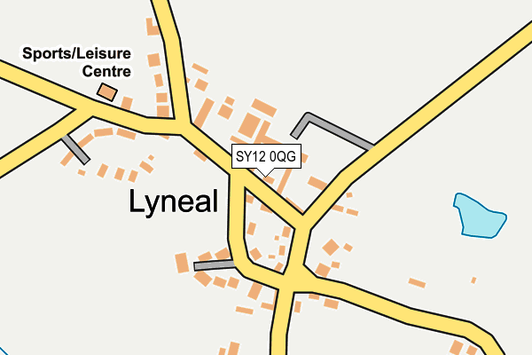 SY12 0QG map - OS OpenMap – Local (Ordnance Survey)