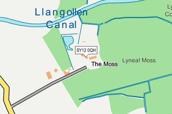 SY12 0QH map - OS OpenMap – Local (Ordnance Survey) SY12 0QH map - OS OpenMap – Local (Ordnance Survey)