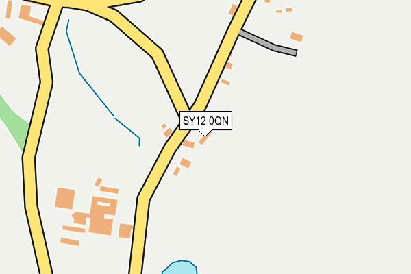 SY12 0QN map - OS OpenMap – Local (Ordnance Survey) SY12 0QN map - OS OpenMap – Local (Ordnance Survey)