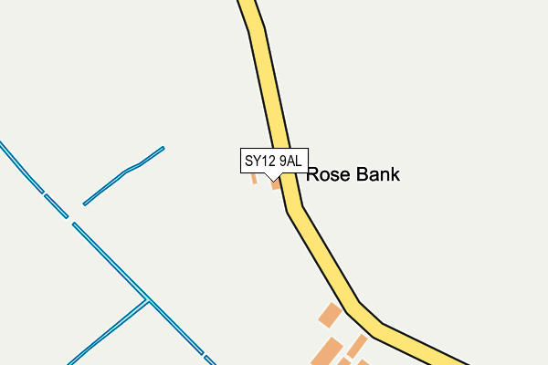 SY12 9AL map - OS OpenMap – Local (Ordnance Survey)