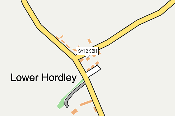 SY12 9BH map - OS OpenMap – Local (Ordnance Survey) SY12 9BH map - OS OpenMap – Local (Ordnance Survey)