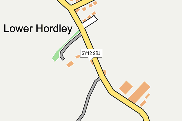 SY12 9BJ map - OS OpenMap – Local (Ordnance Survey) SY12 9BJ map - OS OpenMap – Local (Ordnance Survey)
