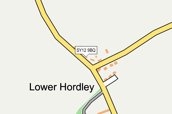SY12 9BQ map - OS OpenMap – Local (Ordnance Survey) SY12 9BQ map - OS OpenMap – Local (Ordnance Survey)