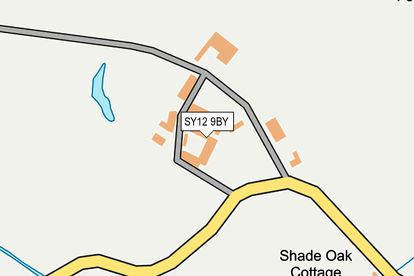 SY12 9BY map - OS OpenMap – Local (Ordnance Survey) SY12 9BY map - OS OpenMap – Local (Ordnance Survey)