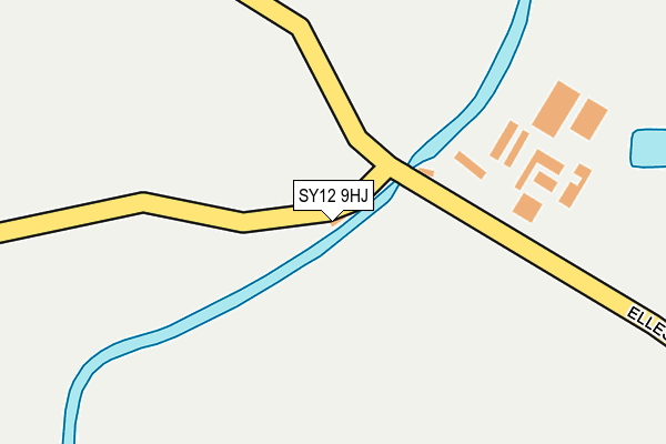SY12 9HJ map - OS OpenMap – Local (Ordnance Survey) SY12 9HJ map - OS OpenMap – Local (Ordnance Survey)