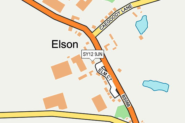 SY12 9JN map - OS OpenMap – Local (Ordnance Survey) SY12 9JN map - OS OpenMap – Local (Ordnance Survey)