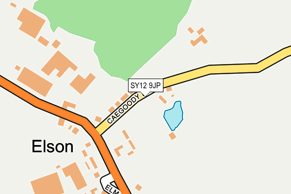 SY12 9JP map - OS OpenMap – Local (Ordnance Survey) SY12 9JP map - OS OpenMap – Local (Ordnance Survey)