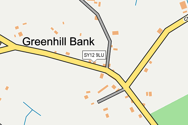 SY12 9LU map - OS OpenMap – Local (Ordnance Survey) SY12 9LU map - OS OpenMap – Local (Ordnance Survey)