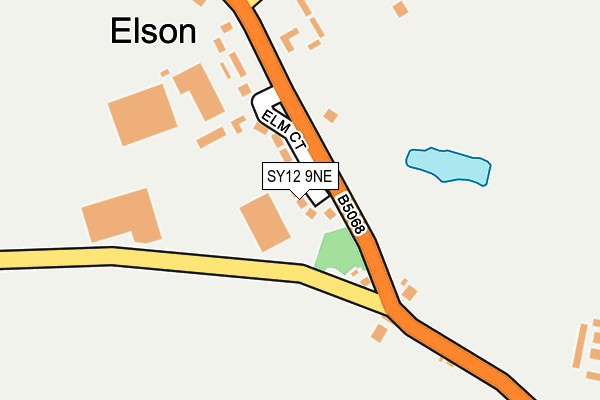 SY12 9NE map - OS OpenMap – Local (Ordnance Survey) SY12 9NE map - OS OpenMap – Local (Ordnance Survey)