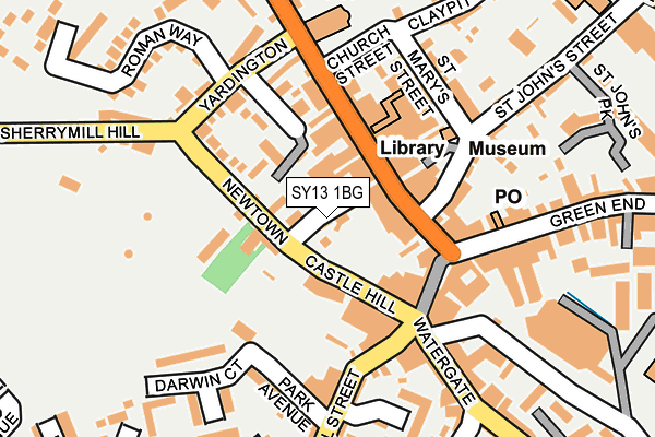 SY13 1BG map - OS OpenMap – Local (Ordnance Survey)