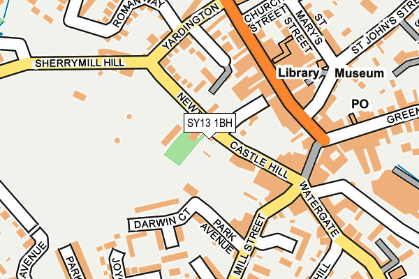 SY13 1BH map - OS OpenMap – Local (Ordnance Survey) SY13 1BH map - OS OpenMap – Local (Ordnance Survey)