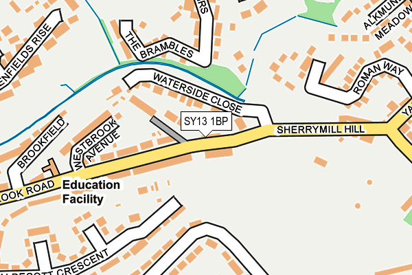 SY13 1BP map - OS OpenMap – Local (Ordnance Survey) SY13 1BP map - OS OpenMap – Local (Ordnance Survey)