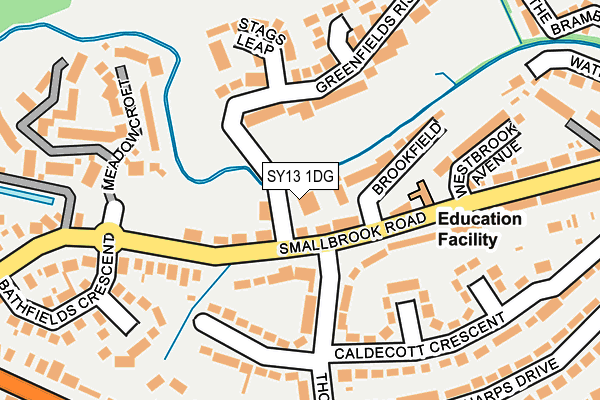 SY13 1DG map - OS OpenMap – Local (Ordnance Survey) SY13 1DG map - OS OpenMap – Local (Ordnance Survey)