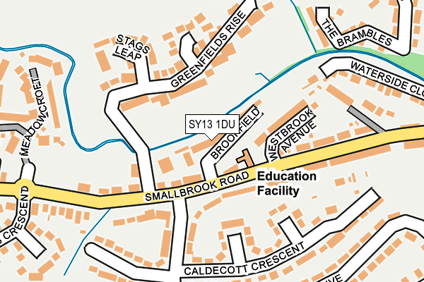 SY13 1DU map - OS OpenMap – Local (Ordnance Survey) SY13 1DU map - OS OpenMap – Local (Ordnance Survey)