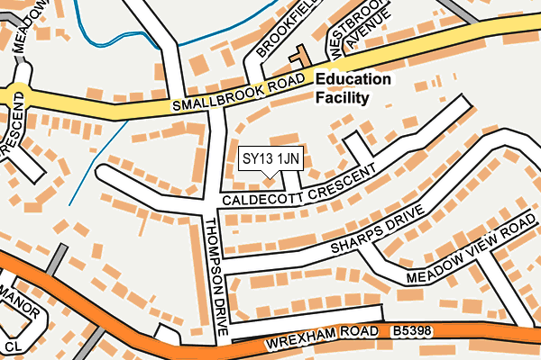 SY13 1JN map - OS OpenMap – Local (Ordnance Survey) SY13 1JN map - OS OpenMap – Local (Ordnance Survey)