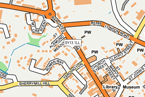 SY13 1LL map - OS OpenMap – Local (Ordnance Survey) SY13 1LL map - OS OpenMap – Local (Ordnance Survey)