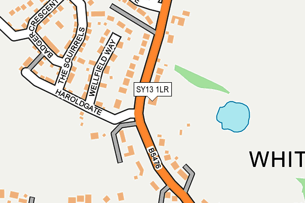 SY13 1LR map - OS OpenMap – Local (Ordnance Survey) SY13 1LR map - OS OpenMap – Local (Ordnance Survey)
